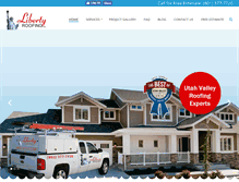 Tablet Screenshot of libertyroofingutah.com